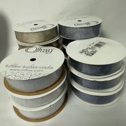 Assorted 14 Metallic Ribbon Spools NWT