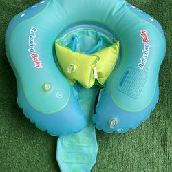 Baby Swimming Float Inflatable Swim Ring with Safety Support Bottom Swimming Pool Accessories