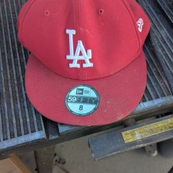 Red LA Dodgers Hat