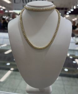 14K Yellow Gold Icedout Necklace
