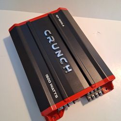 CRUNCH 1500 WATTS 4 CHANNEL BUILT-IN CROSSOVER CAR AMPLIFIER ( BRAND NEW PRICE IS LOWEST  )