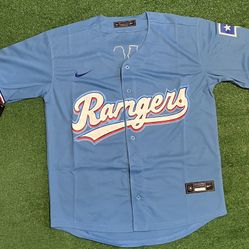 Texas Rangers Corey Seager Baby Blue Jersey