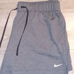 Nike Dri-fit Womens Gray Mesh Shorts Size Medium New