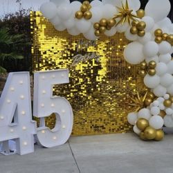 3FT Marquee Light Up Giant Marquee Numbers 45 