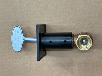 Blue Flame Square Universal Gas Valve Flange and 3 in. Key with 1/2 in. Quarter Turn Straight Valve 150,000 BTU in