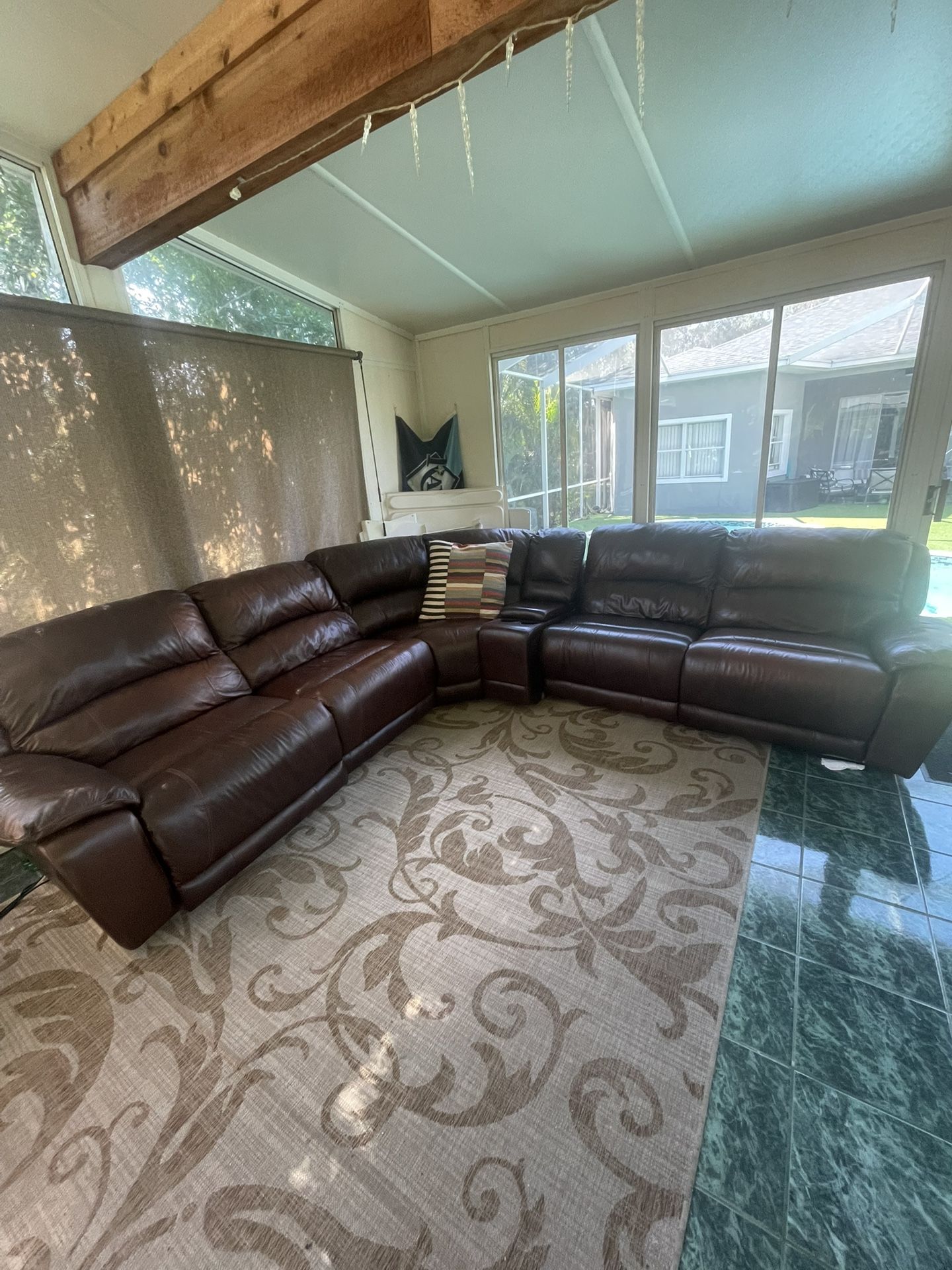 Leather Sectional
