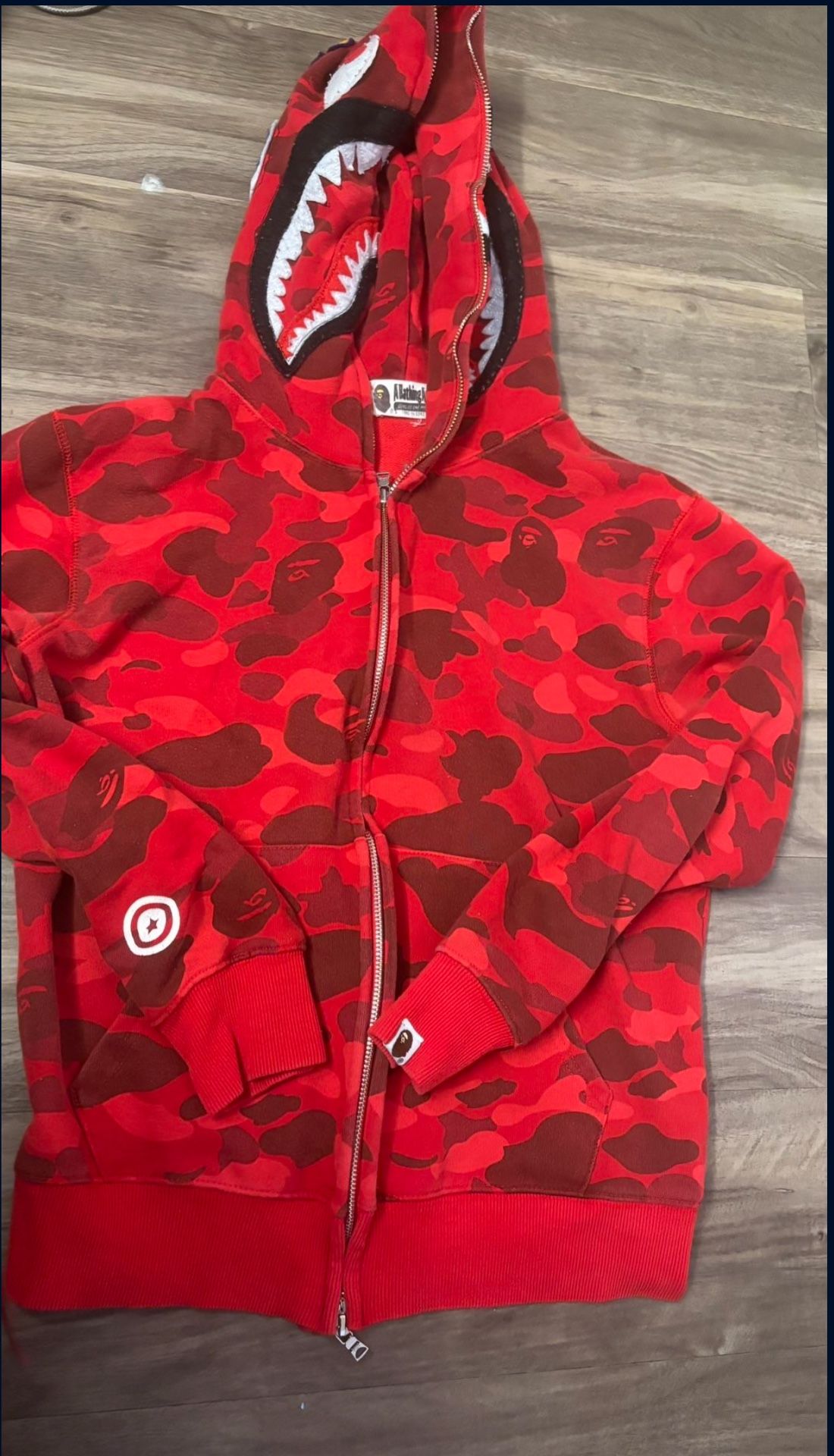 Red bape hoodie