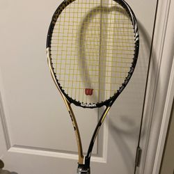 Wilson Blade 98 4 3/8 Tennis Racket Racquet Adult Size Fast Ship Black Gold 