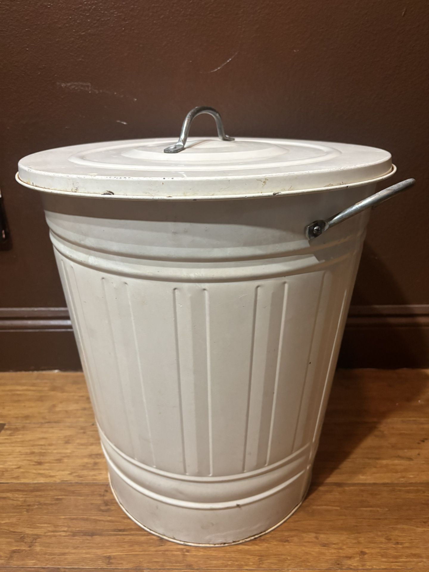 Metal IKEA Trash Can Vintage Look