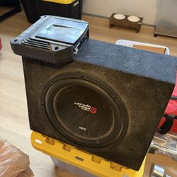 Cerwin Vega Mobile HED Subwoofer w/ Enclosure & Amp – Like New