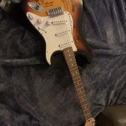 Guitar With Blues Signatures/Memorabilia 