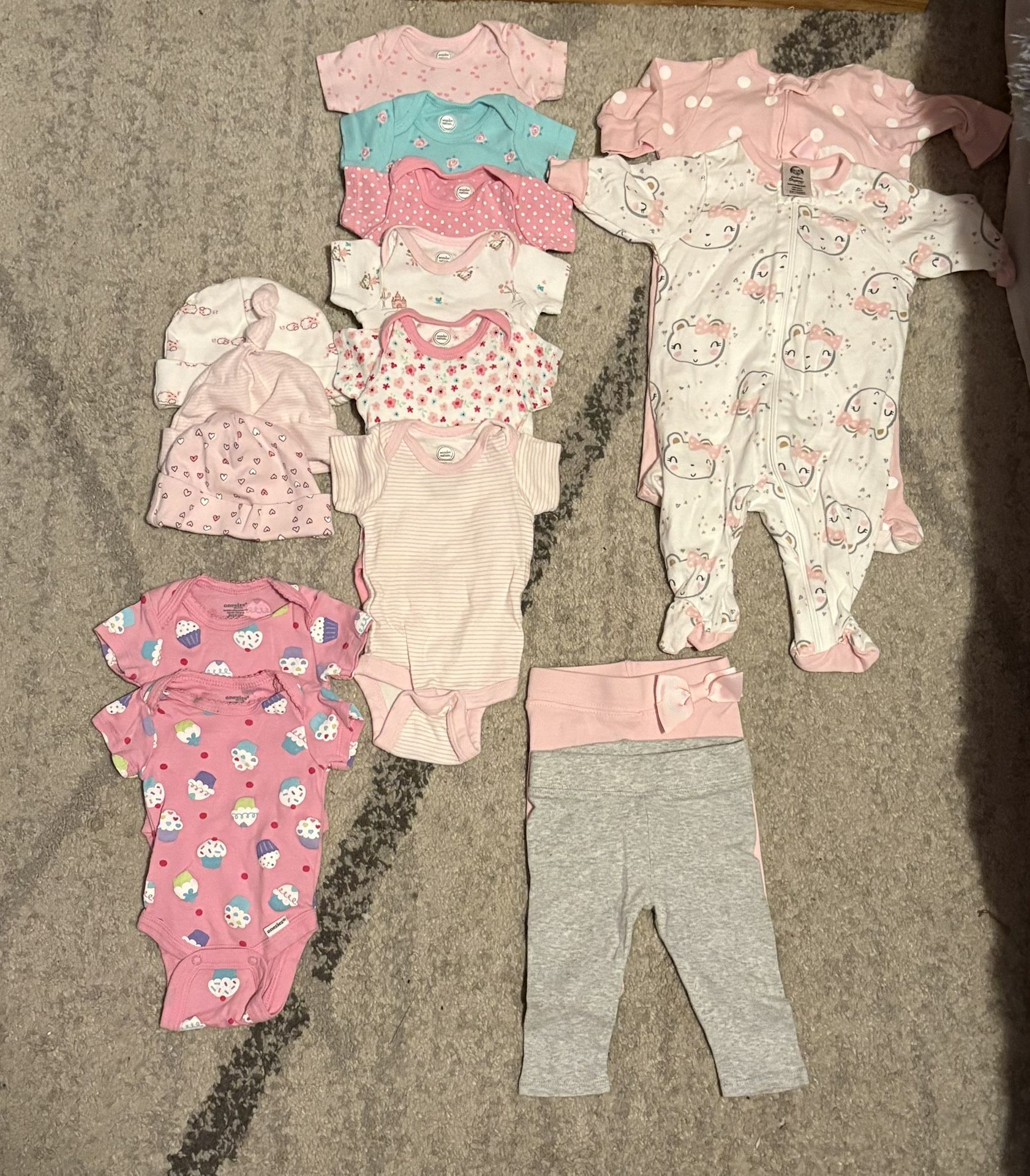 Assorted Newborn Baby Girl Clothes