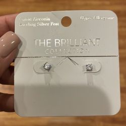 Cubic Zirconia Stud Earrings