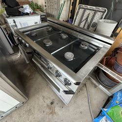 Dacor 6 Burner Pro Stainless Steel 48" Range Er48dsch/ng 2 Ovens Dual