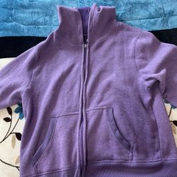 purple zip up