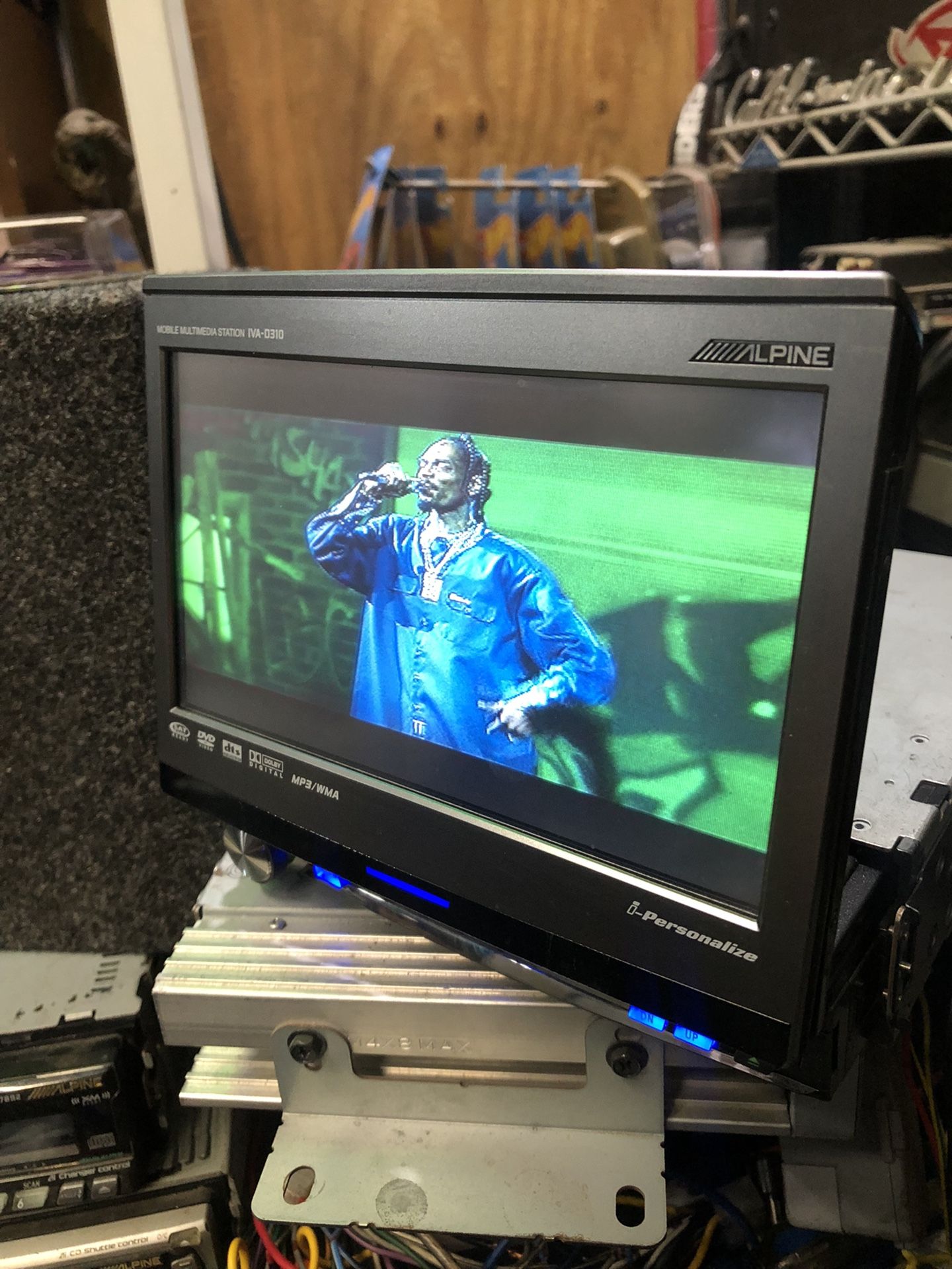 Old School Alpine IVA-D310 DVD / CD receiver with 7" LCD monitor