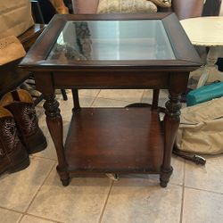 Wood End Table