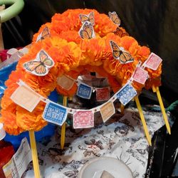 Marigold Flower Arches For Cemetery  Dia De Los Muertos 