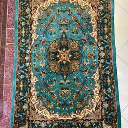 High quality precious vintage silk carpet rug Dimensions: 1 m * 1.5 m The shipping will take around 2-3 weeks. Most of its material is silk and it is 