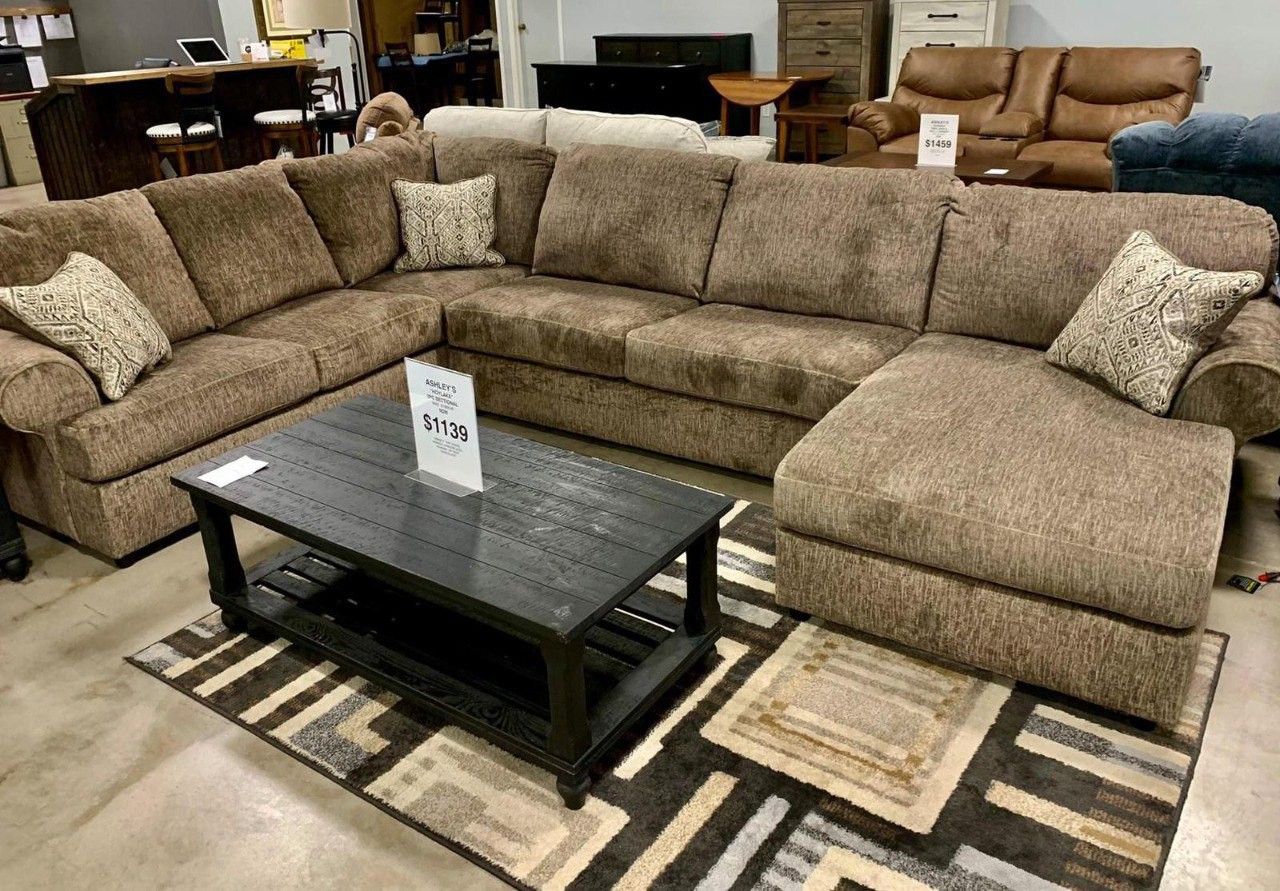 🍄 Hoylake 3-Piece Sectional With Ottoman | Loveseat | Couch | Sofa | Sleeper| Living Room Furniture| Garden Furniture | Patio Furniture