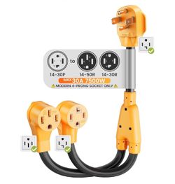 4 Prong Outlet Splitter! Brand new! See all pics!