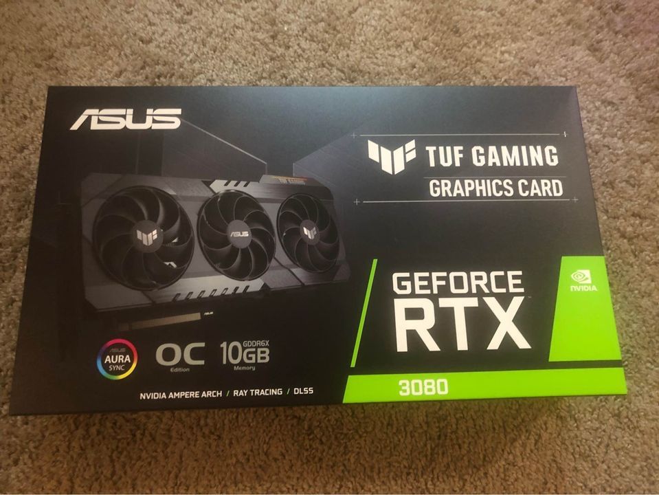 RTX 3080 NVIDIA GeForce ASUS TUF GAMING Overclock Graphics Card