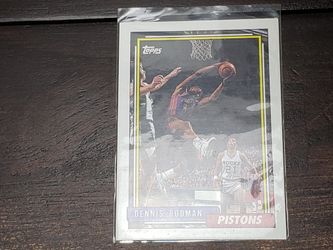 Topps 1992 dennis rodman basketball card