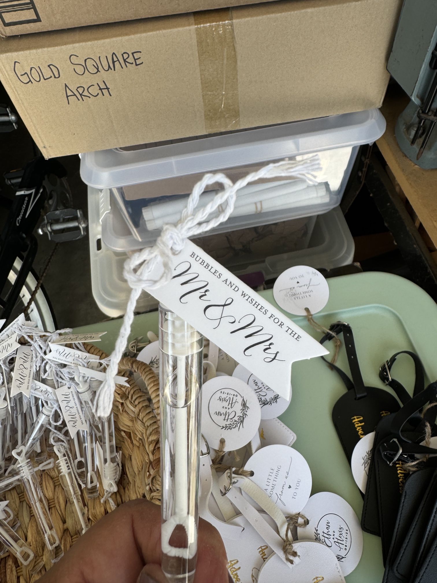 Wedding Bubbles With Tags