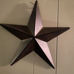 Rustic Brush Copper Metal Stars