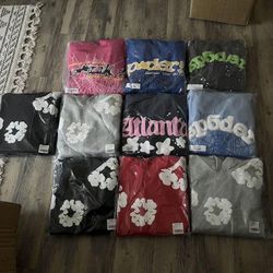 denim tear, sp5der hoodies n more