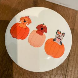 Puppies & Pumpkins Jar