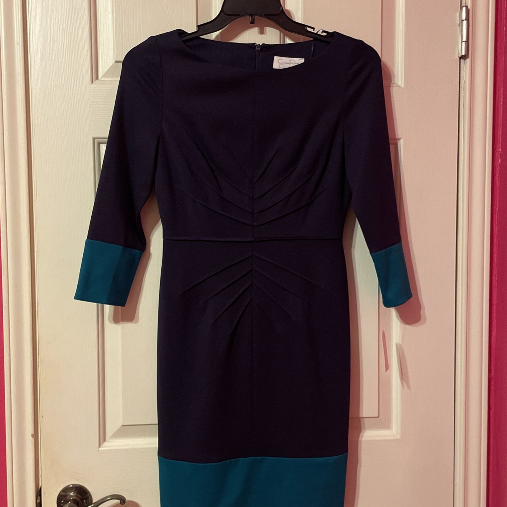 Jessica Simpson Navy Knee Length Dress Sz 6