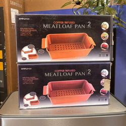 copper-infused meatloaf pan (2-piece set)