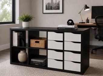 Modern Black Storage Unit / Credenza