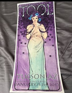 TOOL Poster Tucson AZ 1-17-2012 Convention Center Arena Korin Faught