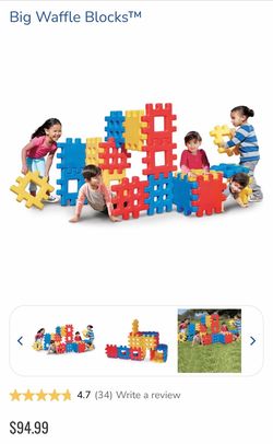 Little Tikes Big Waffle Blocks – Large Building Blocks Set – $45