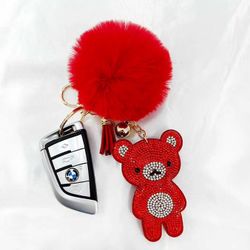 Lipgloss/Bear Keyring 3x $12