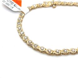 10kt Gold Diamond Tennis Bracelet 7 1/2” 6.90grams 2ctw 165027 4