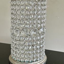 Beautiful Crystal Candle Holder 11”