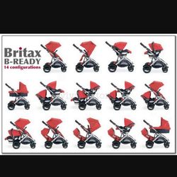 Britax Bready Single Or Double Stroller With Carseat