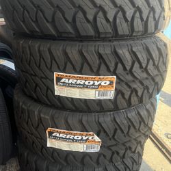 35x12.50R20 Arroyo MT 4 New Tires Installed And Balanced 