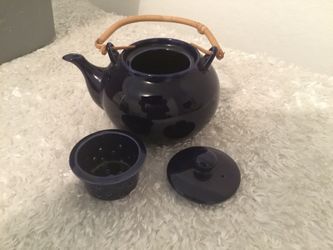 Tea pot Royal blue