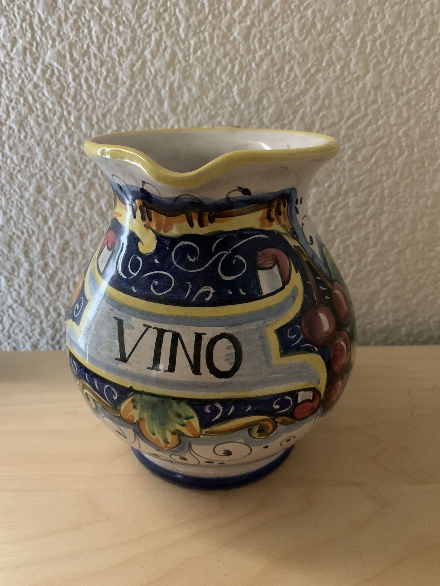 Italy Vino Pitcher Bought In Italy
