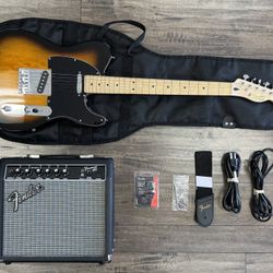 Squier Telecaster & Fender Frontman 15G Amplifier Combo 