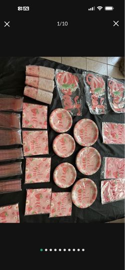 Girls first birthday party supplies