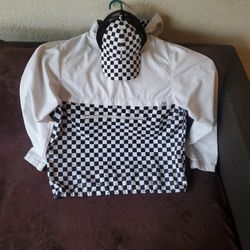 Windbreaker with matching hat