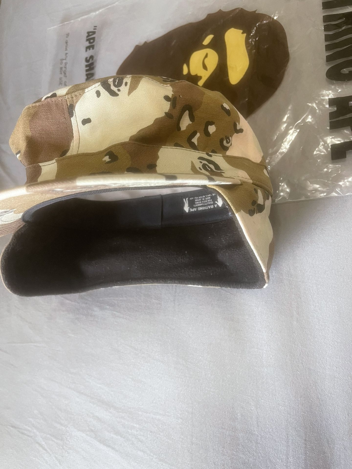 BAPE OG Tan Camo Snow Hat Nigo Era Vintage 90s Rare