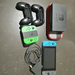 Nintendo Switch With All Accessories