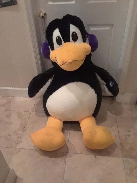 Stuffed animal penguin