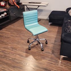 Blue Turquoise Aqua Swivel Desk Chair